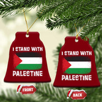 Stand With Palestine Ceramic Ornament Gaza Palestinian Flag - Wonder Print Shop