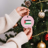 Stand With Palestine Ceramic Ornament Gaza Palestinian Flag - Wonder Print Shop