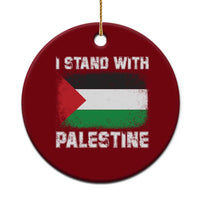 Stand With Palestine Ceramic Ornament Gaza Palestinian Flag - Wonder Print Shop