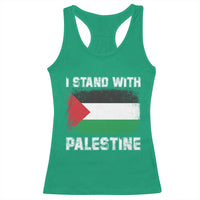 Stand With Palestine Racerback Tank Top Gaza Palestinian Flag - Wonder Print Shop