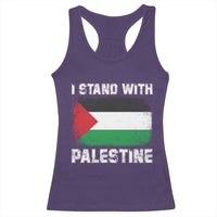 Stand With Palestine Racerback Tank Top Gaza Palestinian Flag - Wonder Print Shop