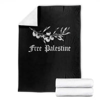 Free Palestine Throw Blanket Palestinian Olives Fruits - Wonder Print Shop