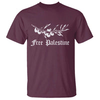 Free Palestine T Shirt Palestinian Olives Fruits - Wonder Print Shop