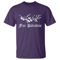 Free Palestine T Shirt Palestinian Olives Fruits - Wonder Print Shop