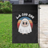 Cute Ghost Halloween Costume Garden Flag Retro Spooky Trending Cartoon La Boo Boo - Wonder Print Shop