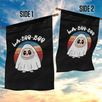 Cute Ghost Halloween Costume Garden Flag Retro Spooky Trending Cartoon La Boo Boo - Wonder Print Shop
