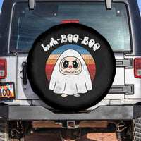 Cute Ghost Halloween Costume Spare Tire Cover Retro Spooky Trending Cartoon La Boo Boo - Wonder Print Shop