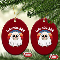 Cute Ghost Halloween Costume Ceramic Ornament Retro Spooky Trending Cartoon La Boo Boo - Wonder Print Shop