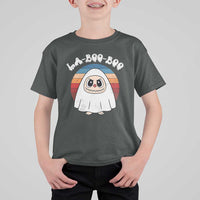 Cute Ghost Halloween Costume T Shirt For Kid Retro Spooky Trending Cartoon La Boo Boo - Wonder Print Shop