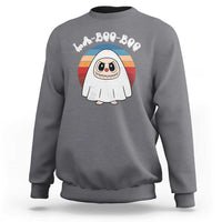 Cute Ghost Halloween Costume Sweatshirt Retro Spooky Trending Cartoon La Boo Boo - Wonder Print Shop