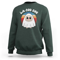 Cute Ghost Halloween Costume Sweatshirt Retro Spooky Trending Cartoon La Boo Boo - Wonder Print Shop