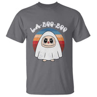 Cute Ghost Halloween Costume T Shirt Retro Spooky Trending Cartoon La Boo Boo - Wonder Print Shop