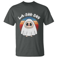 Cute Ghost Halloween Costume T Shirt Retro Spooky Trending Cartoon La Boo Boo - Wonder Print Shop