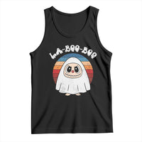 Cute Ghost Halloween Costume Tank Top Retro Spooky Trending Cartoon La Boo Boo - Wonder Print Shop