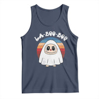Cute Ghost Halloween Costume Tank Top Retro Spooky Trending Cartoon La Boo Boo - Wonder Print Shop
