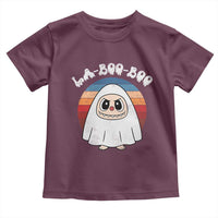 Cute Ghost Halloween Costume Toddler T Shirt Retro Spooky Trending Cartoon La Boo Boo - Wonder Print Shop