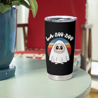 Cute Ghost Halloween Costume Tumbler Cup Retro Spooky Trending Cartoon La Boo Boo - Wonder Print Shop
