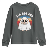 Cute Ghost Halloween Costume Youth Sweatshirt Retro Spooky Trending Cartoon La Boo Boo - Wonder Print Shop