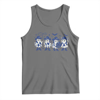 Dallas Ghost Halloween Tank Top Retro Halloween Costume Cowboy Fan - Wonder Print Shop