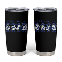 Dallas Ghost Halloween Tumbler Cup Retro Halloween Costume Cowboy Fan - Wonder Print Shop