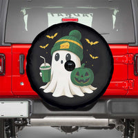 Halloween Packers Ghost Spare Tire Cover Pumpkin Ghost Costume Cheesehead - Wonder Print Shop