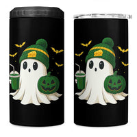 Halloween Packers Ghost 4 in 1 Can Cooler Tumbler Pumpkin Ghost Costume Cheesehead - Wonder Print Shop