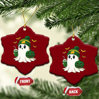 Halloween Packers Ghost Ceramic Ornament Pumpkin Ghost Costume Cheesehead - Wonder Print Shop