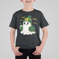 Halloween Packers Ghost T Shirt For Kid Pumpkin Ghost Costume Cheesehead - Wonder Print Shop