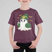 Halloween Packers Ghost T Shirt For Kid Pumpkin Ghost Costume Cheesehead - Wonder Print Shop