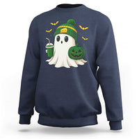 Halloween Packers Ghost Sweatshirt Pumpkin Ghost Costume Cheesehead - Wonder Print Shop