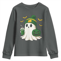 Halloween Packers Ghost Youth Sweatshirt Pumpkin Ghost Costume Cheesehead - Wonder Print Shop