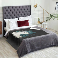 Philadelphia Ghost Halloween Throw Blanket Retro Halloween Costume Philadelphia Fan - Wonder Print Shop