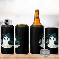 Philadelphia Ghost Halloween 4 in 1 Can Cooler Tumbler Retro Halloween Costume Philadelphia Fan - Wonder Print Shop