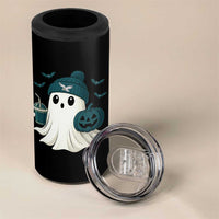 Philadelphia Ghost Halloween 4 in 1 Can Cooler Tumbler Retro Halloween Costume Philadelphia Fan - Wonder Print Shop