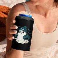 Philadelphia Ghost Halloween 4 in 1 Can Cooler Tumbler Retro Halloween Costume Philadelphia Fan - Wonder Print Shop