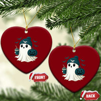 Philadelphia Ghost Halloween Ceramic Ornament Retro Halloween Costume Philadelphia Fan - Wonder Print Shop