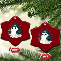 Philadelphia Ghost Halloween Ceramic Ornament Retro Halloween Costume Philadelphia Fan - Wonder Print Shop