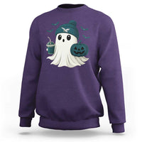 Philadelphia Ghost Halloween Sweatshirt Retro Halloween Costume Philadelphia Fan - Wonder Print Shop