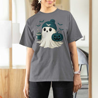 Philadelphia Ghost Halloween T Shirt For Women Retro Halloween Costume Philadelphia Fan - Wonder Print Shop