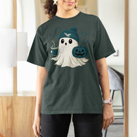 Philadelphia Ghost Halloween T Shirt For Women Retro Halloween Costume Philadelphia Fan - Wonder Print Shop