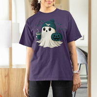 Philadelphia Ghost Halloween T Shirt For Women Retro Halloween Costume Philadelphia Fan - Wonder Print Shop