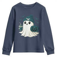 Philadelphia Ghost Halloween Youth Sweatshirt Retro Halloween Costume Philadelphia Fan - Wonder Print Shop