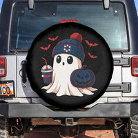 Ghost Halloween Spare Tire Cover Retro Patriots Halloween Costume - Wonder Print Shop