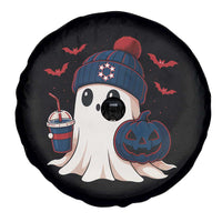 Ghost Halloween Spare Tire Cover Retro Patriots Halloween Costume - Wonder Print Shop