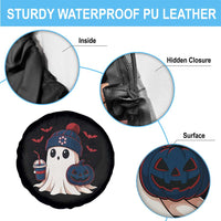 Ghost Halloween Spare Tire Cover Retro Patriots Halloween Costume - Wonder Print Shop
