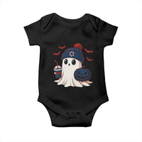 Ghost Halloween Baby Onesie Retro Patriots Halloween Costume - Wonder Print Shop