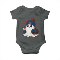 Ghost Halloween Baby Onesie Retro Patriots Halloween Costume - Wonder Print Shop