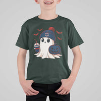 Ghost Halloween T Shirt For Kid Retro Patriots Halloween Costume - Wonder Print Shop