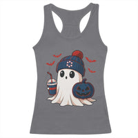 Ghost Halloween Racerback Tank Top Retro Patriots Halloween Costume - Wonder Print Shop