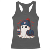 Ghost Halloween Racerback Tank Top Retro Patriots Halloween Costume - Wonder Print Shop